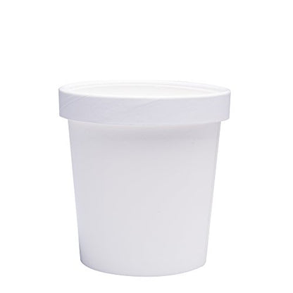  40 Count (16 Oz) One - Pint Frozen Dessert Containers With Lids Ice Cream Cups With Lids