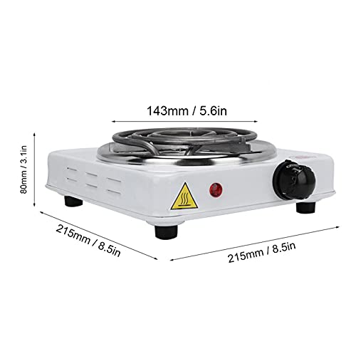  1000W Electric Stove Burners General Mini Portable Heater Heating Plate Household Cooking Appliances Countertop Burners(US Plug)