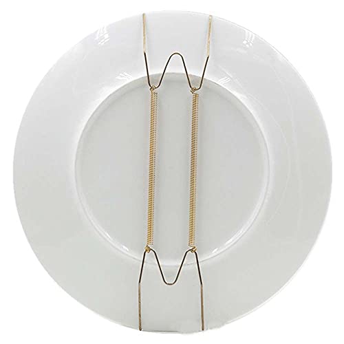  Invisible Plate Hangers, Wall Plate Hangers Stainless Steel Wire Plate Hangers Holders, Compatible 5.9 To 15.7 Inch Decorative Plates And Art(8 Inch)