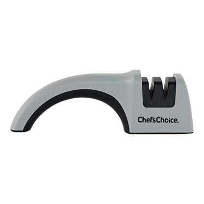  'sChoice 445 Diamond Hone Manual Straight Edge Knife Sharpener, 2-Stage, Gray