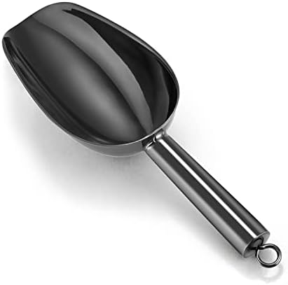  Small Ice Scoop, P&P CHEF 6OZ Stainless Steel Candy Food Flour Scoop, Utility For Kitchen Garden Bar Wedding Bath, Heavy Duty & Non Toxic & Easy Clean, (Gold)