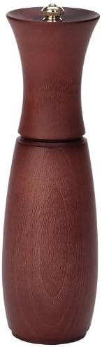  ' Mill Border Grill Salt Mill, Walnut Stain - 8 Inch, Adjustable Coarseness Fine To Coarse, MADE IN U.S.A.