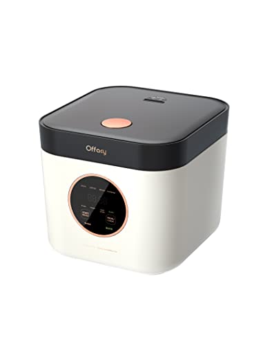  Rice Cooker, Mini Rice Cookers With Keep Warm, 3 Cups (Uncooked), Smart Fuzzy Logic, 24-H Delay Timer, Nonstick Inner Pot, For Soft White Rice, Brown Rice, Sushi, Porridge (Small)