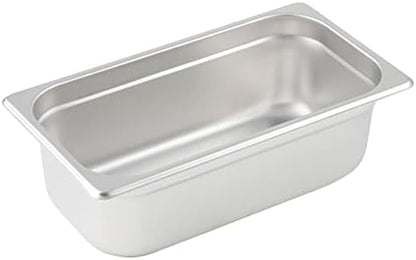  Anti-Jam 1/3 Size Pan, 4-Inch, Stainless Steel