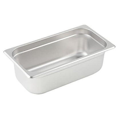  Anti-Jam 1/3 Size Pan, 4-Inch, Stainless Steel