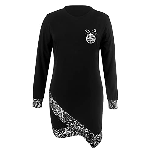  Sweatshirts For Women Loose Fit Fall Plus Size Sweatshirts Long Sleeve Crew Neck Christmas Print Pullover Top Fall