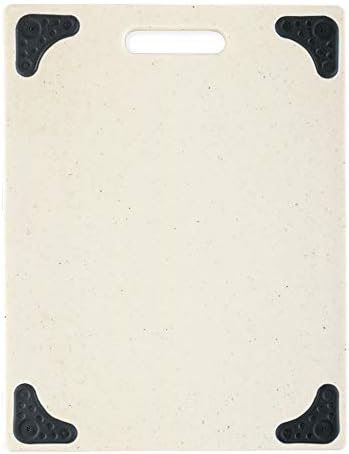  Grippboard Cutting Board With Non-Slip Feet, 11 By 14.5 Inches, Dark Granite Pattern And Black