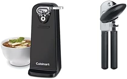 Cuisinart CCO-50BKN Deluxe Electric Can Opener, Black & Swing-A-Way Portable Can Opener, Black 7-Inch