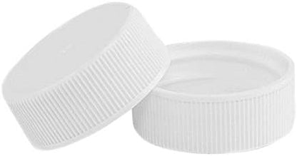  - 28-WM-15 28mm White Metal Screw Caps With Plastisol Liner - Pack Of 15 Leak Proof Lids