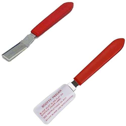  Scotty Peeler Label & Sticker Remover - SP-2 Metal Blade With Protective Cover (Set Of 2) Home & Kitchen