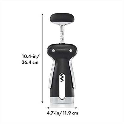 OXO SteeL Winged Corkscrew With Removable Foil Cutter & SteeL Stainless Steel Bottle And Can Opener