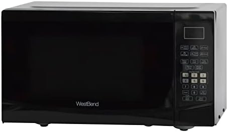  MW92S Microwave Oven 900-Watts Compact With 6 Pre Cooking Settings, Speed Defrost, Electronic Control Panel And Glass Turntable, Metallic