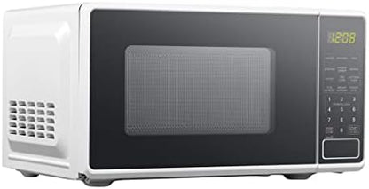  Icrowave Perfect For Home Kitchen Cooking Food Instant Hot - 0.7 Cubic Feet, 700W Power, LED Display (Color : White)