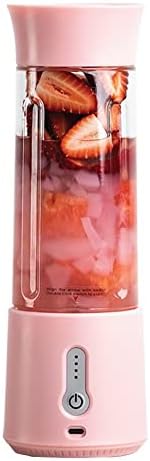GENERIC Smart Portable Blender - 17Oz Personal Blender For Smoothies And Shakes| 4000mAh Rechargeable USB Blender With 6 Blades| Blender For Sports ,Travel,Gym ,Fruit Juice Mixer, Home, Office, And Outdoors (Pink)