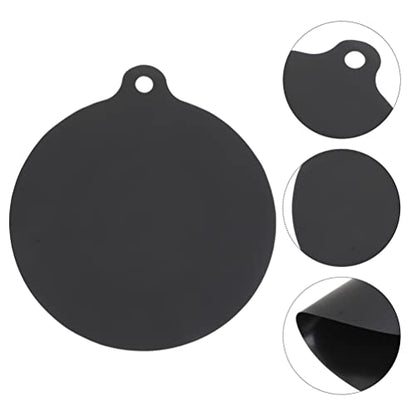  Angoily Induction Cooktop Mat Cooktop Scratch Protector For Induction Stove Silicone Mat Magnetic Electric Stove Covers Black Round