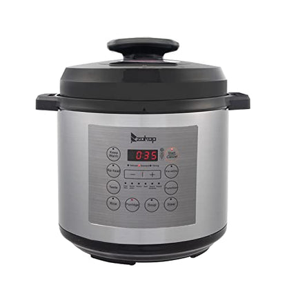  1000W Push-Button Stainless Steel Electric Pressure Cooker 13 In 1 Cooking Mode, Stainless Steel Color