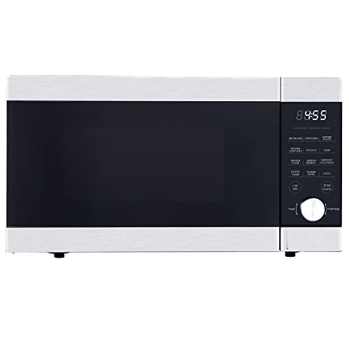  Countertop Microwave Oven, 1.1 Cu. Ft. 1000-Watts Microwave Oven With Sensor Cook & Sensor Reheat, 7 Convenient Programs, Express Cooking Knob, Stainless Steel Countertop Microwave Ovens