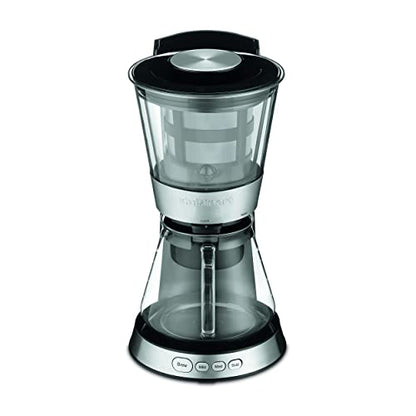 Cuisinart DCB-10P1 Automatic Cold Brew Coffeemaker With 7-Cup Glass Carafe, Black/Stainless
