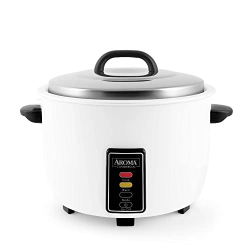  Aroma Housewares 60-Cup (Cooked) (30-Cup UNCOOKED) Commercial Rice Cooker (ARC-1033E),White