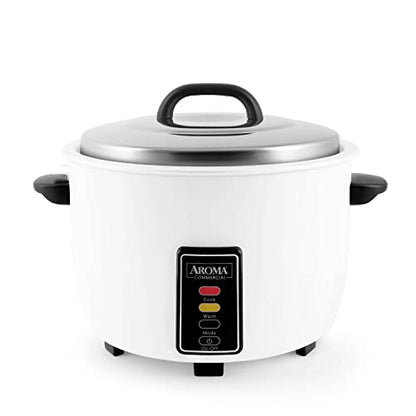  Aroma Housewares 60-Cup (Cooked) (30-Cup UNCOOKED) Commercial Rice Cooker (ARC-1033E),White