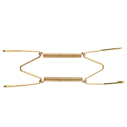  Lodokdre 20 Pieces 6 Inch Invisible Plate Hangers Wall Plate Hangers Brass Wire Plate Holders With 20 Pieces Wall Hooks