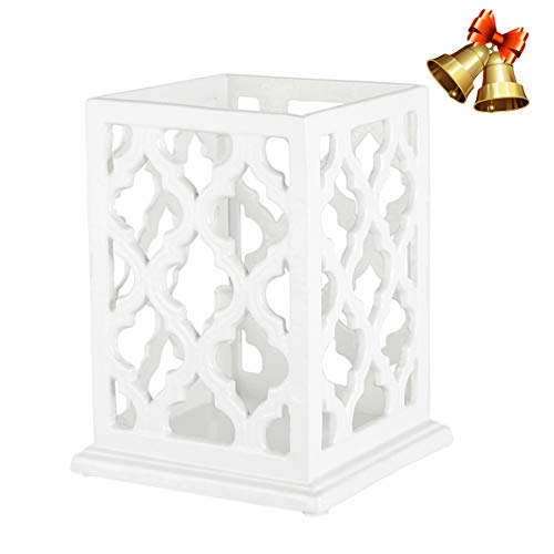  Vintage Decorative Kitchen Utensil Holder Cooking Utensil Organizer Good Gift For Cooking, White, 5.4" L X 5.4" W X7 H