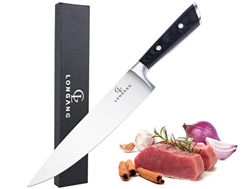  8 Inch Chef Knife Kitchen Utility Knife, German High Carbon Stainless Steel Professional Meat Knife With Gift Box For Family & Restaurant