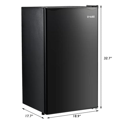  Compact Refrigerator Energy Star Single Door Fridge Mini Fridge With Freezer, 3.2 Cu.Ft ，Portable Reversible Refrigerator，Super Quiet, Small Refrigerator For Dorm, Bedroom