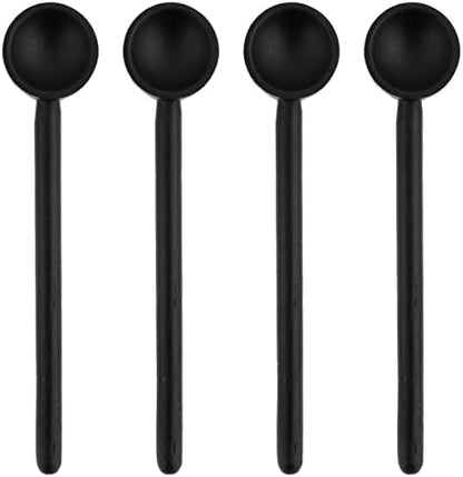 Karma Long Handle Tasting Spoons Set - Long Handle Spoons For Cooking - Wood Kitchen Utensils - Wood - Set Of 4