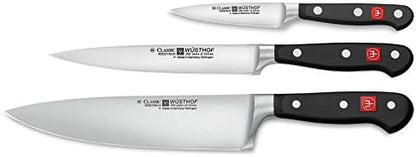 Wüsthof - Three Piece Cook’s Set - 3 1/2" Paring Knife, 6" Utility Knife, And 8" Cook’s Knife (9608)
