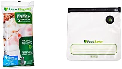 FoodSaver OodSaver FSFSBF0226-FFP 1-Quart Precut Heat-Seal Bags, 44 Count, Frustration-Free -Packaging,Frustration-Free -Packaging