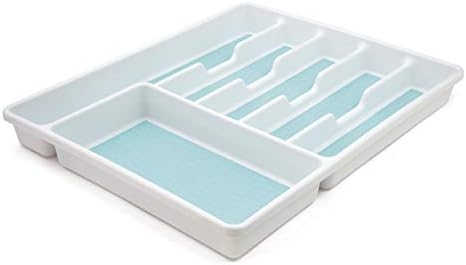  Basics 6 Compartment Drawer Organizer, Star Blue