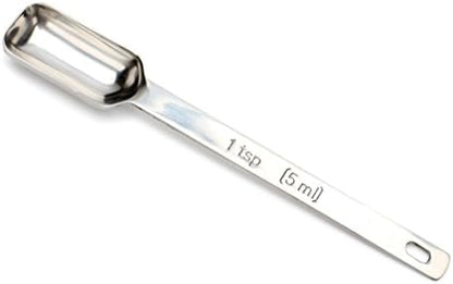  LbDepot 3/4 Teaspoon Measuring Spoon Tsp Heavy-Duty Stainless Steel Metal, Narrow, Long Handle Fits In Spice Jar, Single Three Quarter ¾ Tea Spoon