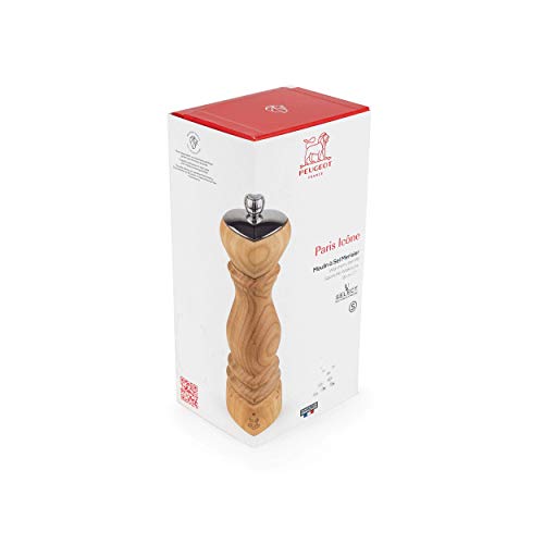 Peugeot Peugot Paris Icone, Wild Cherry 7 Inch Salt Mill, 7.09in, Walnut