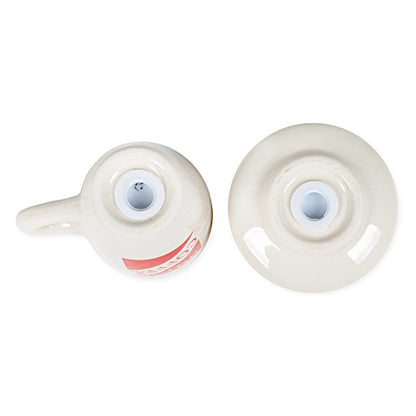  Hot Coffee And Donut Ceramic Salt And Pepper Shakers, 2 X 2 Inches, Multicolor