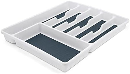  Basics 6 Compartment Drawer Organizer, Star Blue