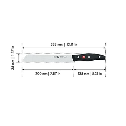 Zwilling Twin Signature 8-inch Bread Knife, Cake Knife, Razor-Sharp, Made In Company-Owned German Factory With Special Formula Steel Perfected For Almost 300 Years, Dishwasher Safe