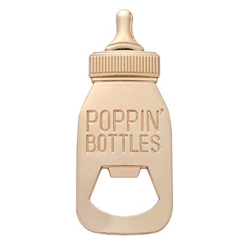  12 Pcs Bottle Opener Gender Reveal Party Favor For Guest,Boy Or Girl Gender Reveal Party Decorations, Baby Shower Favors Gender Reveal Party Souvenir Return Gift (POPPIN BOTTLES, 12)