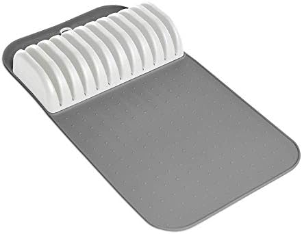  Antimicrobial Classic Large Knife Mat Soft-Grip, Non-Slip Drawer, Long-Lasting Home Organization, EPA Certified, Carbon