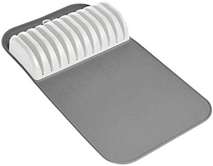  Antimicrobial Classic Large Knife Mat Soft-Grip, Non-Slip Drawer, Long-Lasting Home Organization, EPA Certified, Carbon