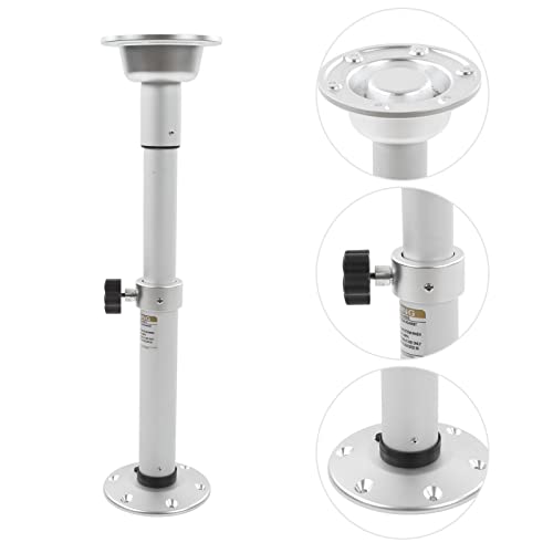  DAUERHAFT RV Table Pedestal, Strong Anodic Oxidation Rustproof Telescopic Table Stand Stable Aluminium Alloy Detachable High Strength For Caravan For Boat