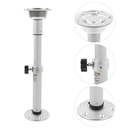  DAUERHAFT RV Table Pedestal, Strong Anodic Oxidation Rustproof Telescopic Table Stand Stable Aluminium Alloy Detachable High Strength For Caravan For Boat