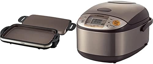  EA-DCC10 Gourmet Sizzler Electric Griddle,Stainless Brown Extra Large