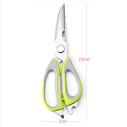  Kitchen Shears, Heavy Duty Stainless Steel Multi-function Kitchen Scissors Detachable(Green)