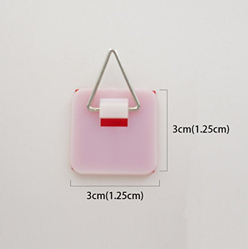  1.25 Inch Invisible Adhesive Plate Hanger Set Vertical Plate Holders For The Wall (10 Pack)