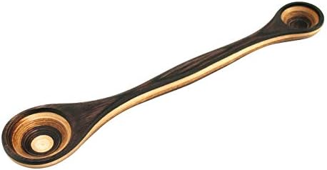  9" Rainbow Pakkawood 2 In 1 Double Sided Measuring Spoon Kitchen Essentials, 9"