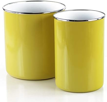  Calypso Basics By Enamel On Steel Utensil Holder, Azure, Standard
