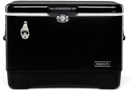Igloo 54 Qt Steel Belted Legacy Stainless Steel Cooler With Bottle Opener