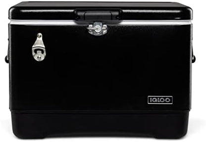 Igloo 54 Qt Steel Belted Legacy Stainless Steel Cooler With Bottle Opener