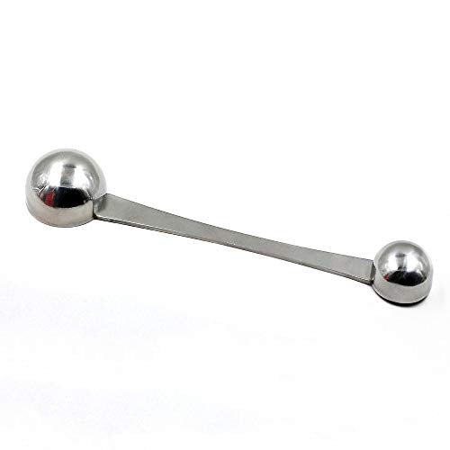  Coffee Scoop 5ml & 15ml Long Handle Stainless Steel Teaspoon & Tablespoon 1pc (1Tsp & 1Tbsp) With Tick Mark For Coffee Or Baking